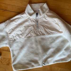 LA Hearts cropped fleece top